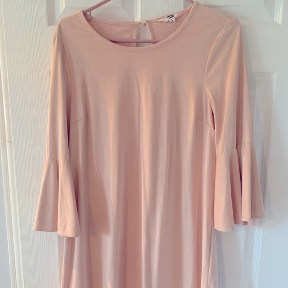 Light pink suede dress - Picture 1 of 4